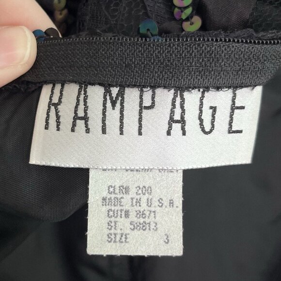 Rampage 90s Sequin Lace Mini Dress • Y2K Party - Picture 6 of 9